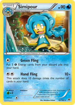 Simipour, BREAKthrough #42, Pokémon TCG card