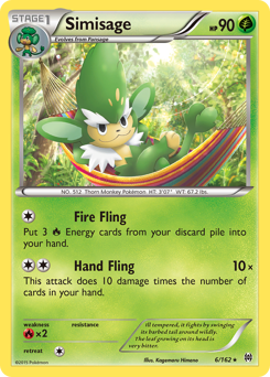 Simisage, BREAKthrough #6, Pokémon TCG card