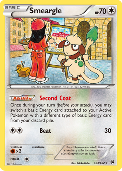 Smeargle, BREAKthrough #123, Pokémon TCG card