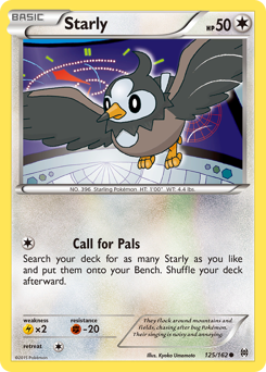 Starly, BREAKthrough #125, Pokémon TCG card