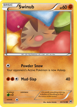 Swinub, BREAKthrough #80, Pokémon TCG card