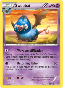 Swoobat, BREAKthrough #72, Pokémon TCG card