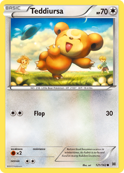 Teddiursa, BREAKthrough #121, Pokémon TCG card