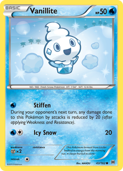 Vanillite, BREAKthrough #43, Pokémon TCG card