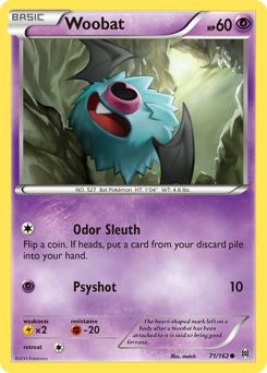 Woobat, BREAKthrough #71, Pokémon TCG card
