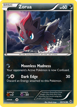 Zorua, BREAKthrough #89, Pokémon TCG card