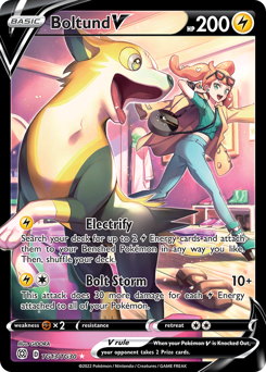 Boltund V, Brilliant Stars Trainer Gallery #TG13, Pokémon TCG card