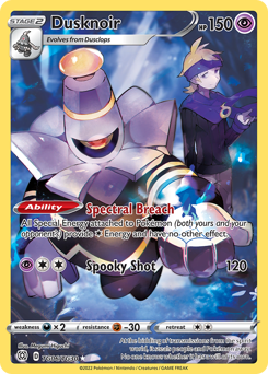 Dusknoir, Brilliant Stars Trainer Gallery #TG06, Pokémon TCG card