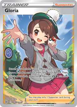 Gloria, Brilliant Stars Trainer Gallery #TG26, Pokémon TCG card