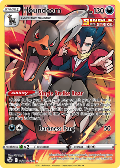 Houndoom, Brilliant Stars Trainer Gallery #TG10, Pokémon TCG card