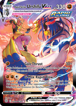 Rapid Strike Urshifu VMAX, Brilliant Stars Trainer Gallery #TG21, Pokémon TCG card