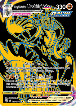 Rapid Strike Urshifu VMAX, Brilliant Stars Trainer Gallery #TG30, Pokémon TCG card