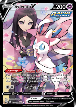 Sylveon V, Brilliant Stars Trainer Gallery #TG14, Pokémon TCG card