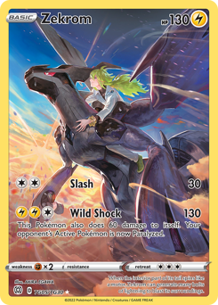 Zekrom, Brilliant Stars Trainer Gallery #TG05, Pokémon TCG card
