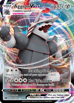 Aggron VMAX, Brilliant Stars #97, Pokémon TCG card
