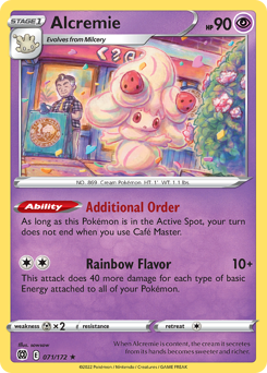 Alcremie, Brilliant Stars #71, Pokémon TCG card