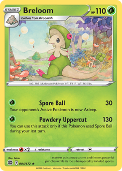 Breloom, Brilliant Stars #4, Pokémon TCG card