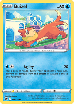 Buizel, Brilliant Stars #38, Pokémon TCG card