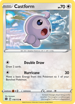 Castform, Brilliant Stars #116, Pokémon TCG card