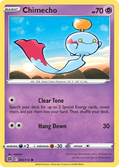 Chimecho, Brilliant Stars #63, Pokémon TCG card