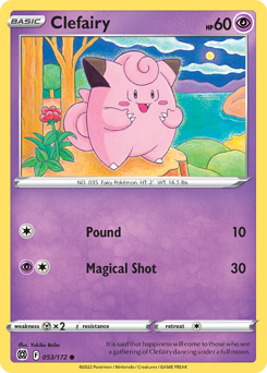 Clefairy, Brilliant Stars #53, Pokémon TCG card