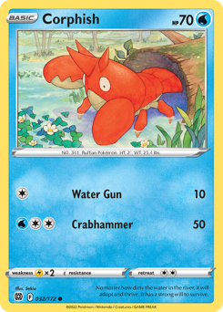 Corphish, Brilliant Stars #32, Pokémon TCG card