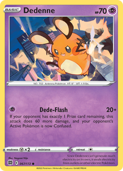Dedenne, Brilliant Stars #67, Pokémon TCG card