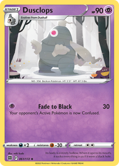 Dusclops, Brilliant Stars #61, Pokémon TCG card
