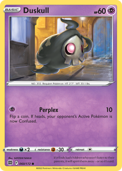 Duskull, Brilliant Stars #60, Pokémon TCG card