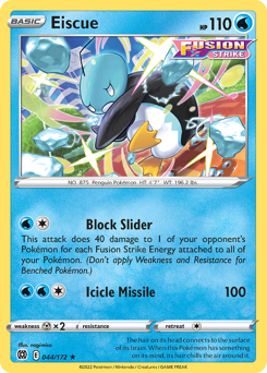 Eiscue, Brilliant Stars #44, Pokémon TCG card