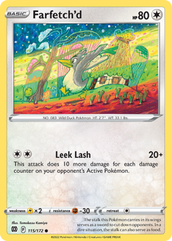 Farfetch'd, Brilliant Stars #115, Pokémon TCG card