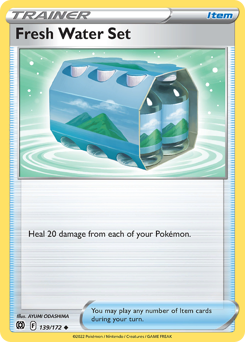 Fresh Water Set, Brilliant Stars #139, Pokémon TCG card