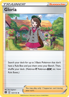 Gloria, Brilliant Stars #141, Pokémon TCG card