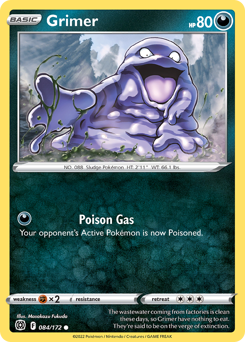 Grimer, Brilliant Stars #84, Pokémon TCG card