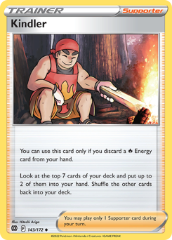 Kindler, Brilliant Stars #143, Pokémon TCG card