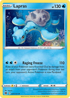 Lapras, Brilliant Stars #31, Pokémon TCG card