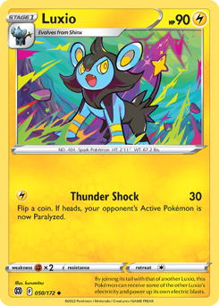 Luxio, Brilliant Stars #50, Pokémon TCG card