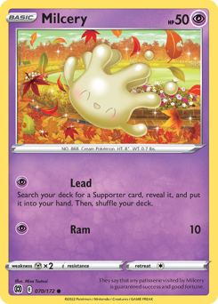 Milcery, Brilliant Stars #70, Pokémon TCG card
