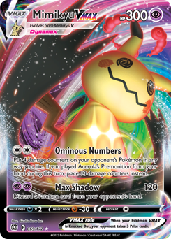 Mimikyu VMAX, Brilliant Stars #69, Pokémon TCG card