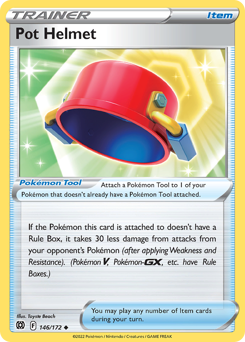 Pot Helmet, Brilliant Stars #146, Pokémon TCG card