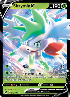 Shaymin V, Brilliant Stars #13, Pokémon TCG card