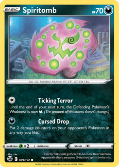 Spiritomb, Brilliant Stars #89, Pokémon TCG card
