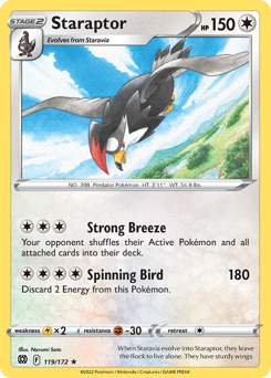 Staraptor, Brilliant Stars #119, Pokémon TCG card