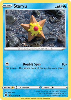 Staryu, Brilliant Stars #30, Pokémon TCG card