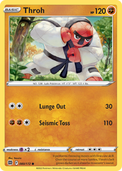Throh, Brilliant Stars #80, Pokémon TCG card