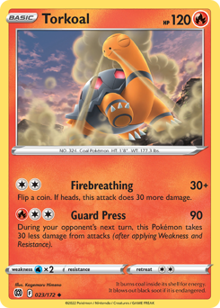 Torkoal, Brilliant Stars #23, Pokémon TCG card