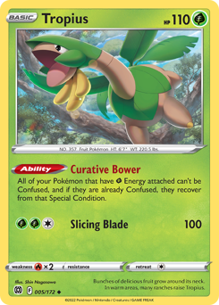 Tropius, Brilliant Stars #5, Pokémon TCG card