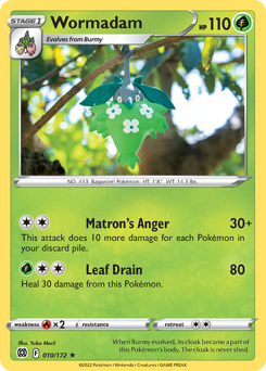 Wormadam, Brilliant Stars #10, Pokémon TCG card