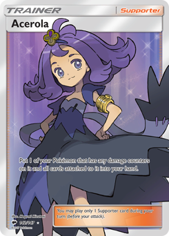 Acerola, Burning Shadows #142, Pokémon TCG card