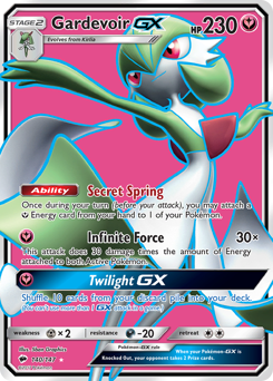 Gardevoir-GX, Burning Shadows #140, Pokémon TCG card